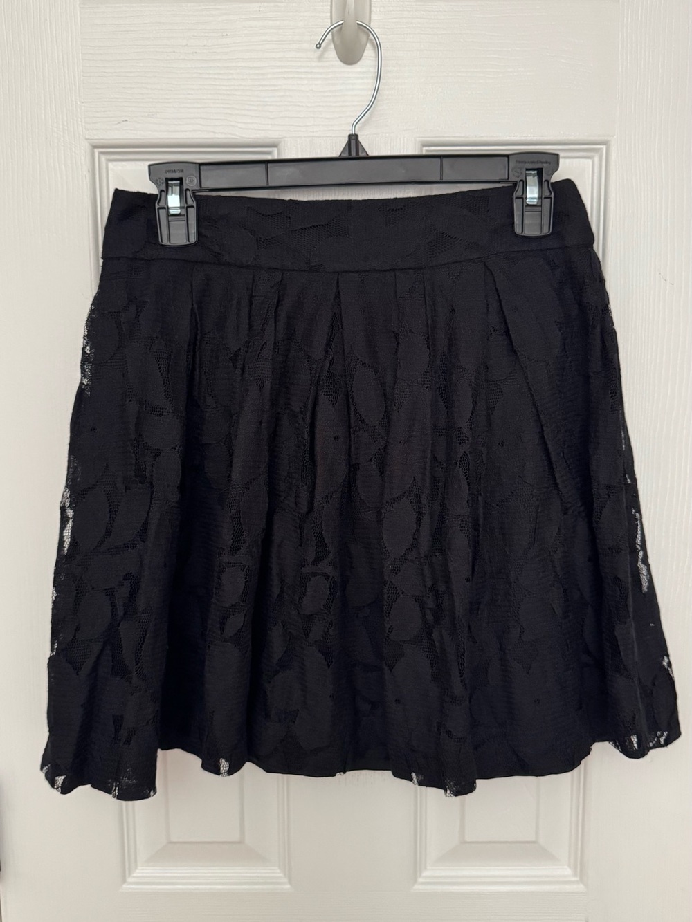LOFT Black Lace Circle Skirt
